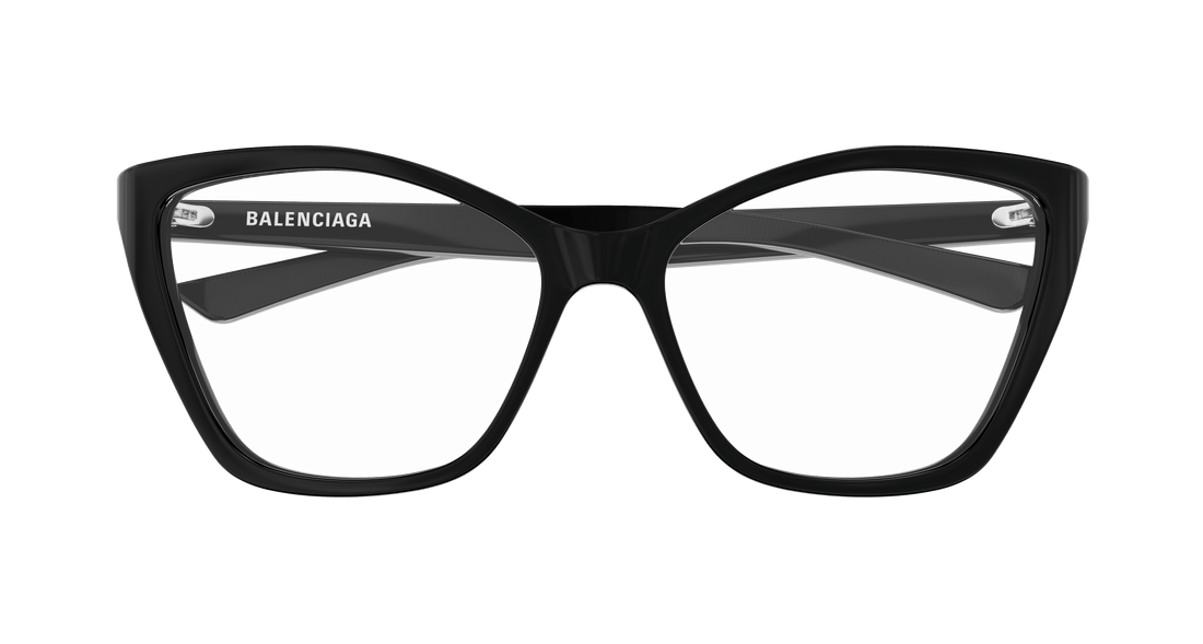 Brillen balenciaga bb0405o 001 negro butterfly femenino größe 57mm - Detailansicht