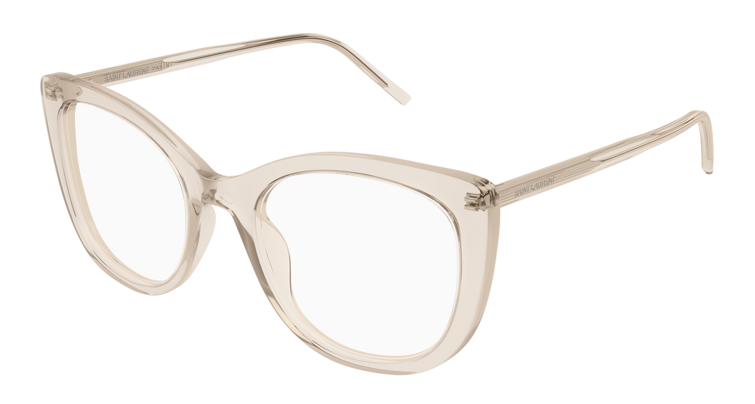 Occhiali da vista saint laurent sl 778 004 beige cat eye femenino taglia 55mm - Vista principale