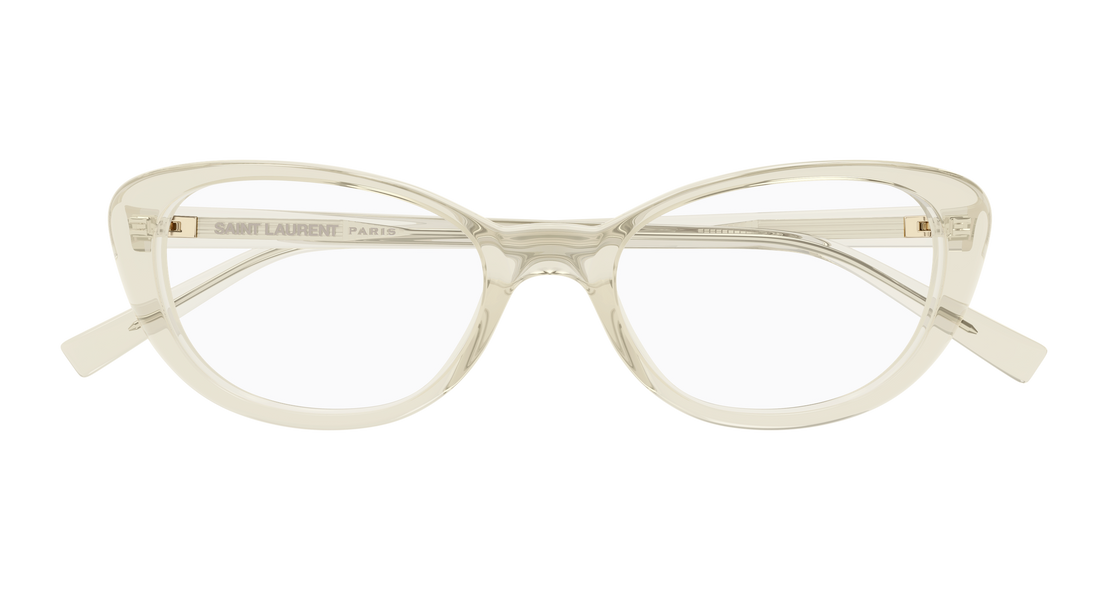 Gafas graduadas saint laurent sl 822 opt 004 amarillo cat eye femenino talla 52mm - Vista de detalle