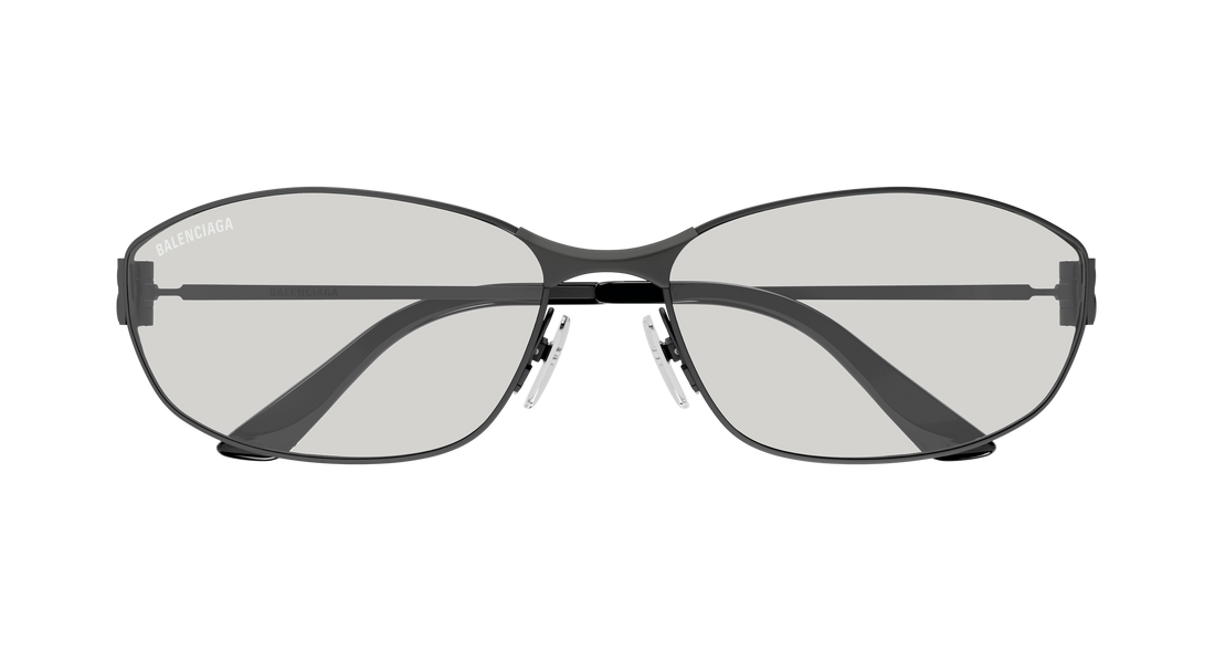 Occhiali da sole balenciaga bb0336s 007 plateado rectangular / squared unisex taglia 65mm - Vista dettagliata