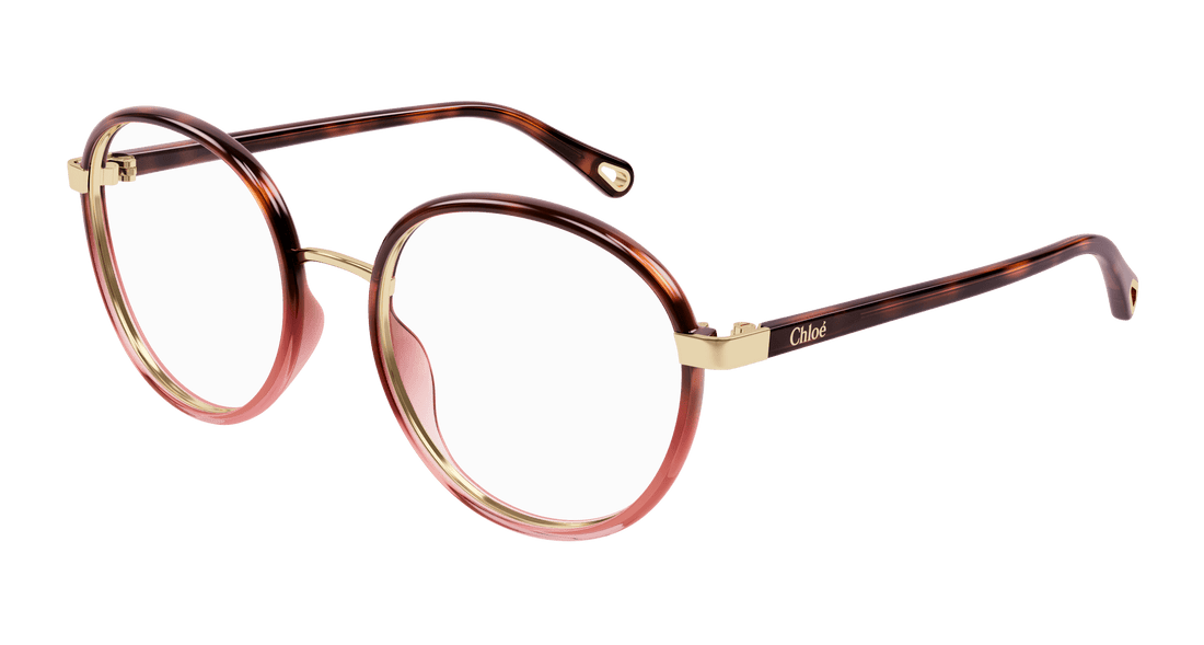 Occhiali da vista chloé ch0033o 010 havana round femenino taglia 51mm - Vista principale