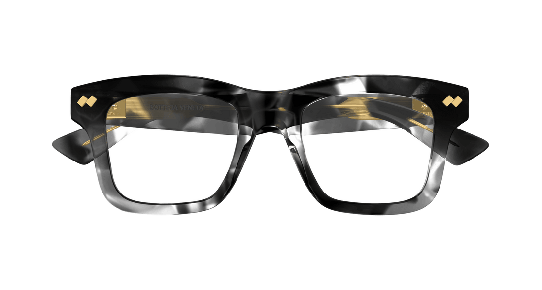 Óculos graduados bottega veneta bv1353o 006 havana square femenino tamanho 51mm - Vista de detalhe