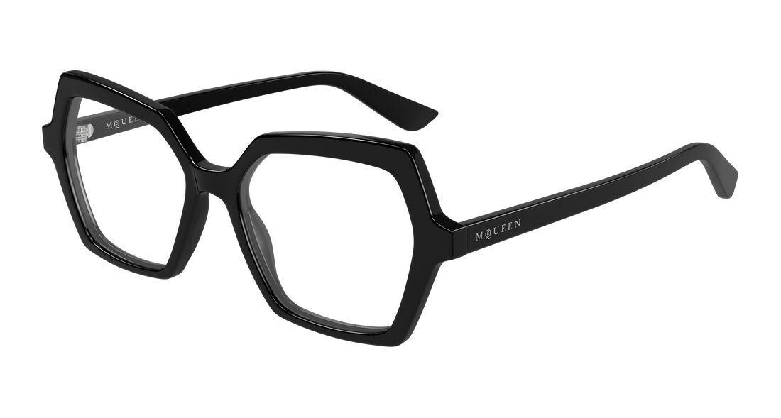 Gafas graduadas alexander mcqueen am0537o 001 negro geometric femenino talla 54mm - Vista principal