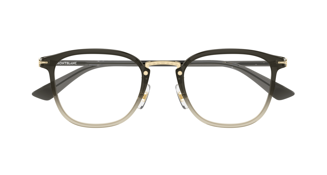 Occhiali da vista montblanc mb0440oa 005 gris round/oval/panthos masculino taglia 50mm - Vista dettagliata