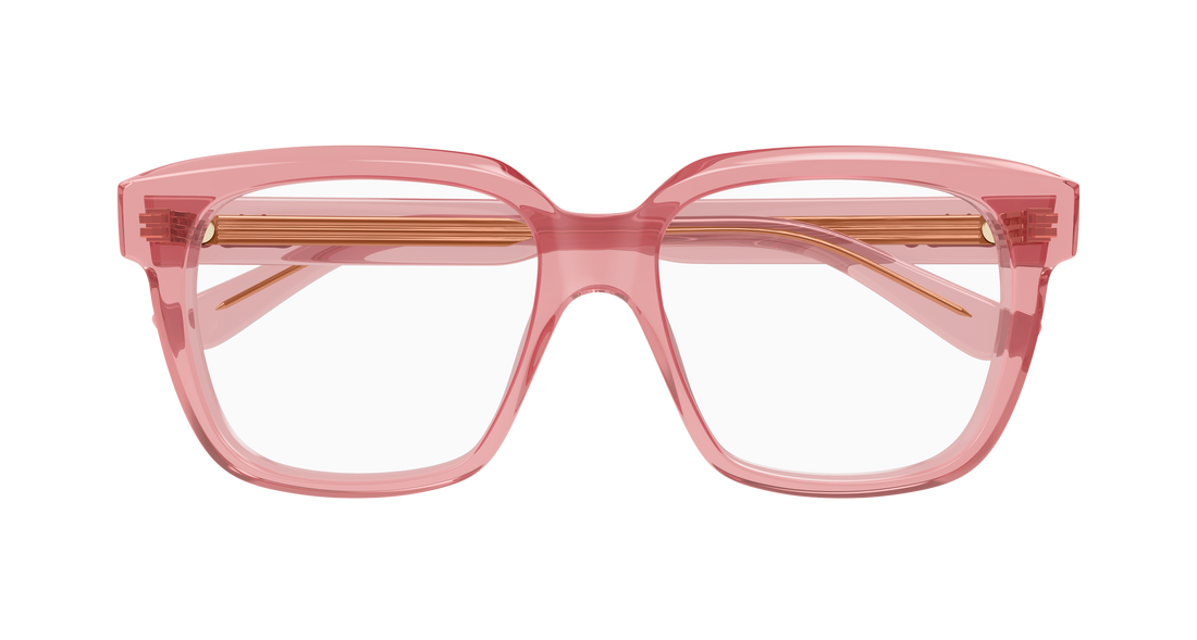 Briller chloé ch0340o 003 rosa geometric femenino størrelse 52mm - Detaljeret visning