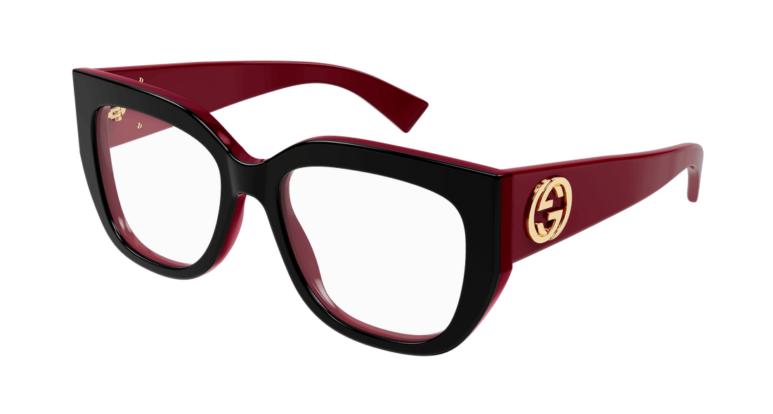 Prescription glasses gucci gg1846o 003 negro butterfly femenino size 54mm - Main view