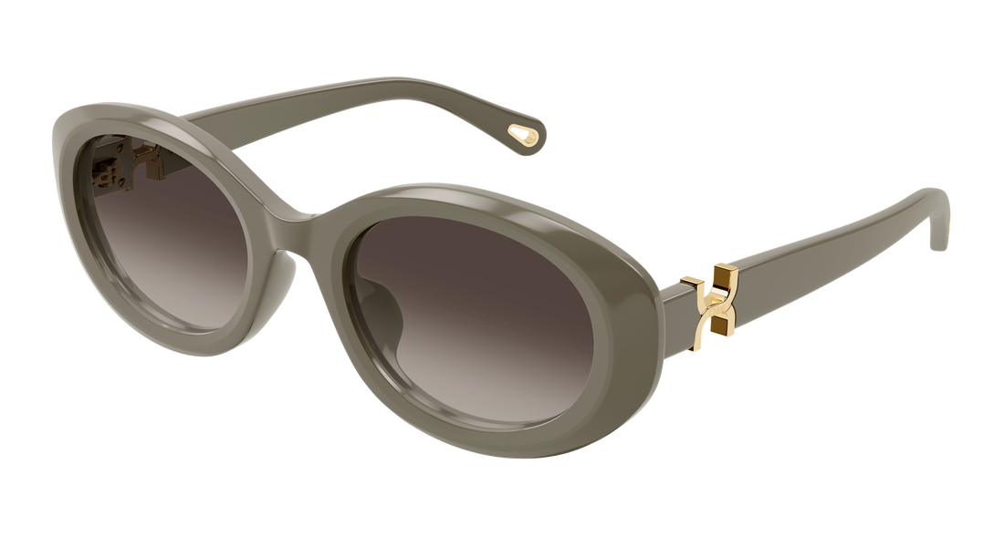 Occhiali da sole chloé ch0323sk 003 verde round/oval/panthos femenino taglia 54mm - Vista principale