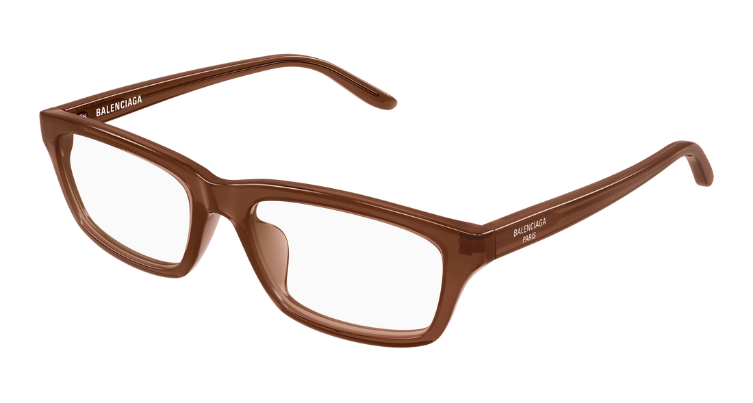 Occhiali da vista balenciaga bb0439o 006 marron rectangular / squared masculino taglia 55mm - Vista principale