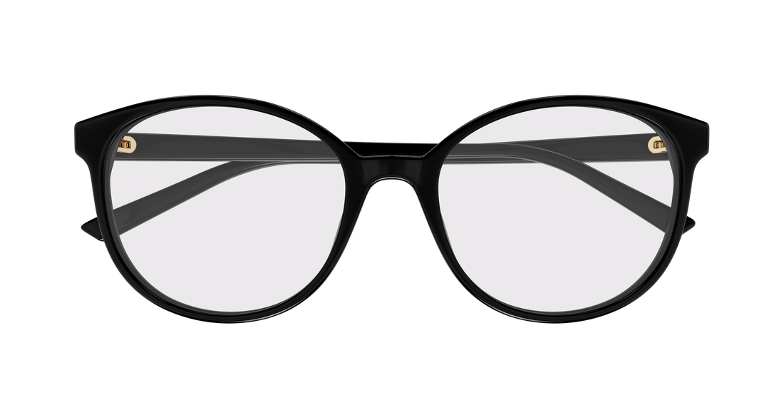 Occhiali da vista gucci gg1996o 001 negro round/oval/panthos femenino taglia 54mm - Vista dettagliata