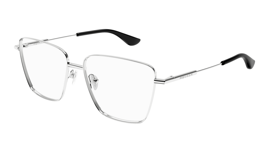 Dioptrijske naočale alexander mcqueen am0503o 001 plateado square femenino veličina 55mm - Glavni prikaz