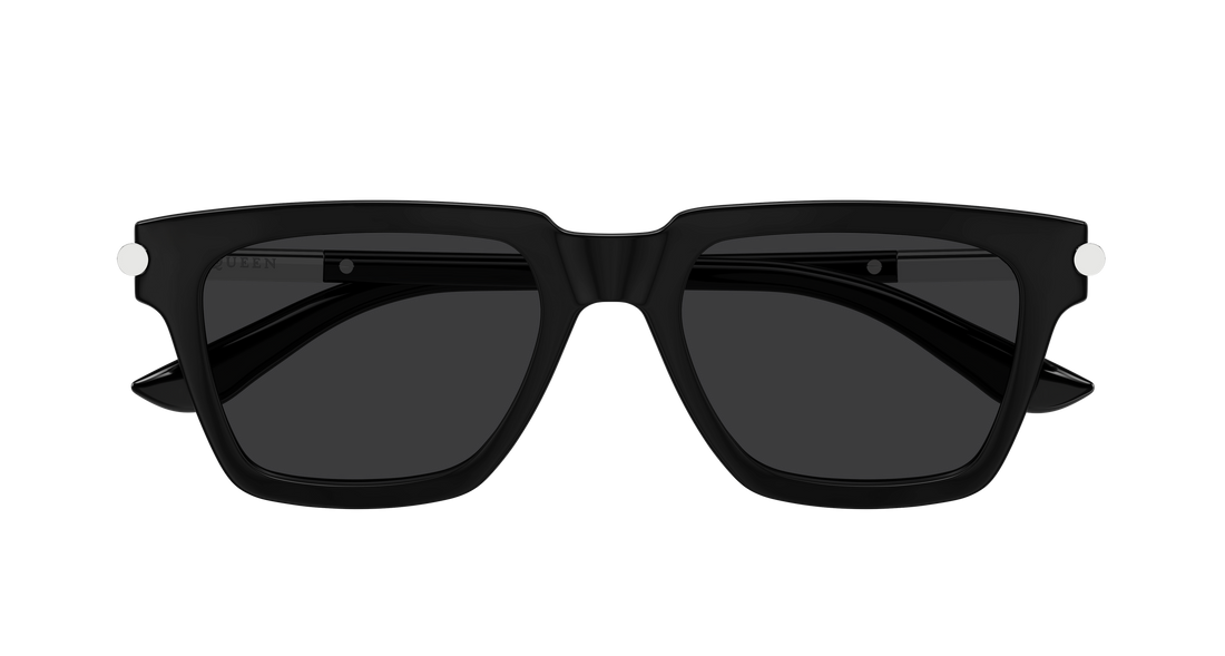 Solglasögon alexander mcqueen am0519s 001 negro rectangular / squared masculino storlek 52mm - Detaljvy