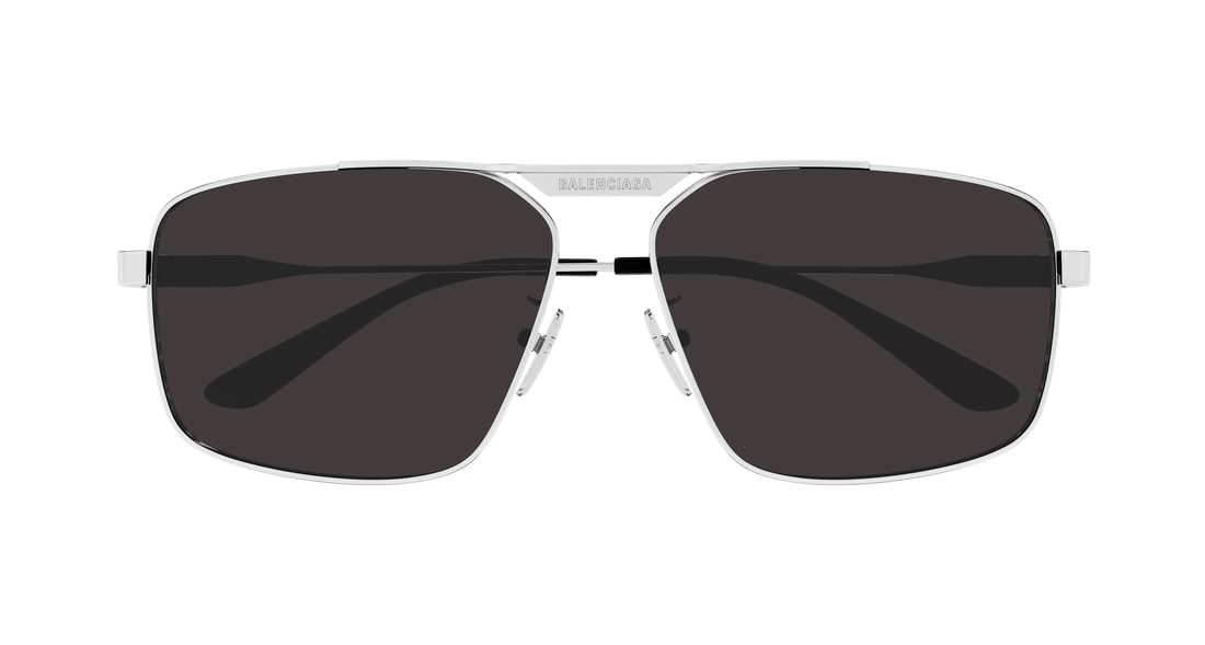 Solglasögon balenciaga bb0418sk 002 plateado pilot masculino storlek 62mm - Detaljvy