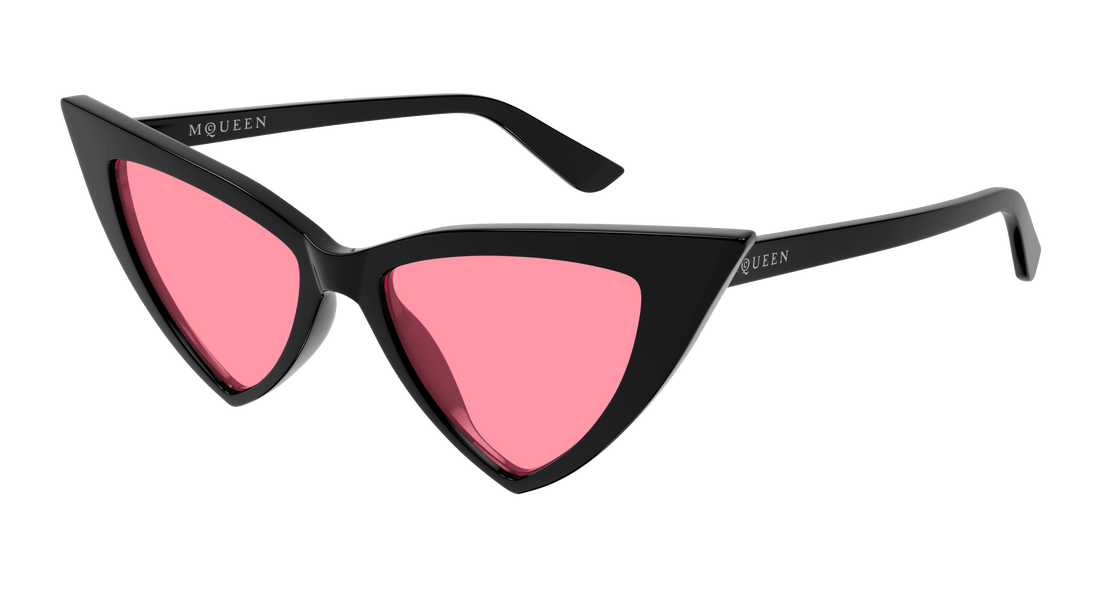 Solglasögon alexander mcqueen am0518s 003 negro cat eye femenino storlek 52mm - Huvudvy