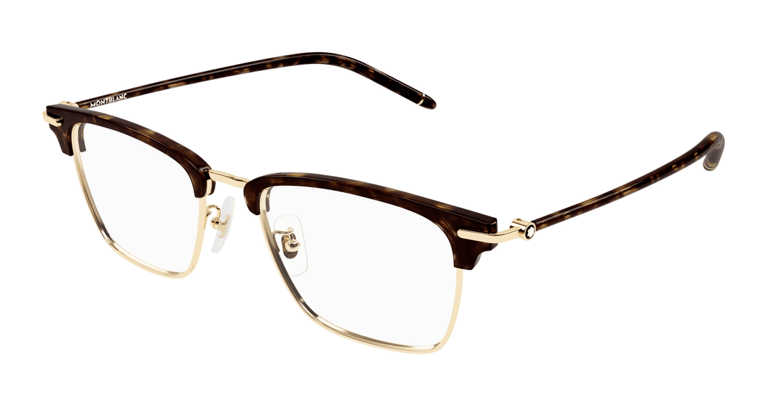 Brillen montblanc mb0409o 003 dorado square masculino größe 52mm - Hauptansicht