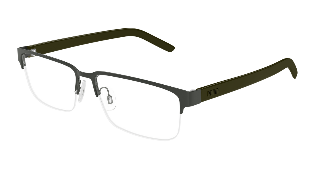 Gafas graduadas puma pu0519o 004 plateado rectangular / squared masculino talla 58mm - Vista principal