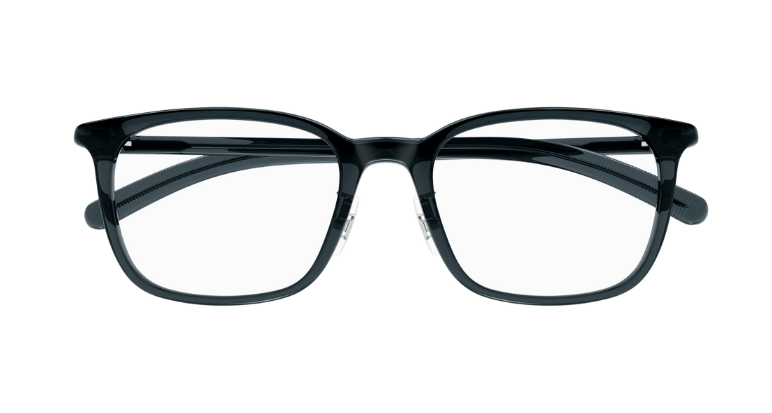 Brillen montblanc mb0418oj 002 gris square masculino größe 53mm - Detailansicht