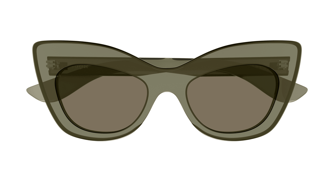 Gafas de sol alexander mcqueen am0516s 001 verde cat eye femenino talla 52mm - Vista de detalle