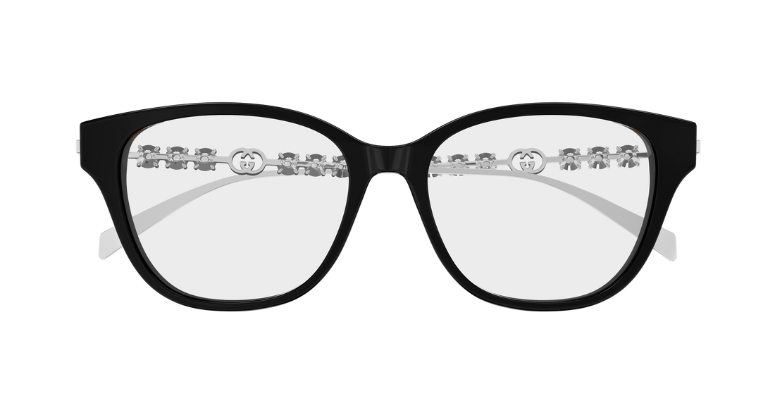 Occhiali da vista gucci gg1972oa 002 negro round/oval/panthos femenino taglia 54mm - Vista dettagliata
