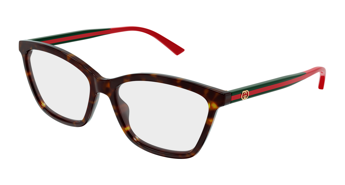 Occhiali da vista gucci gg1989o 002 havana cat eye femenino taglia 56mm - Vista principale