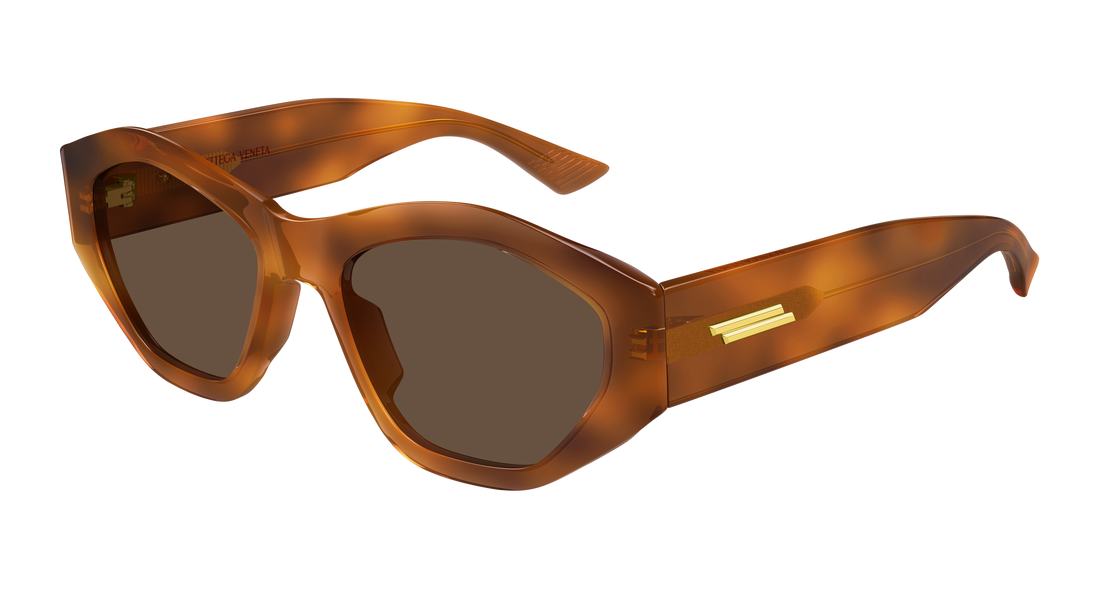Sunglasses bottega veneta bv1408s 002 havana geometric femenino size 53mm - Main view