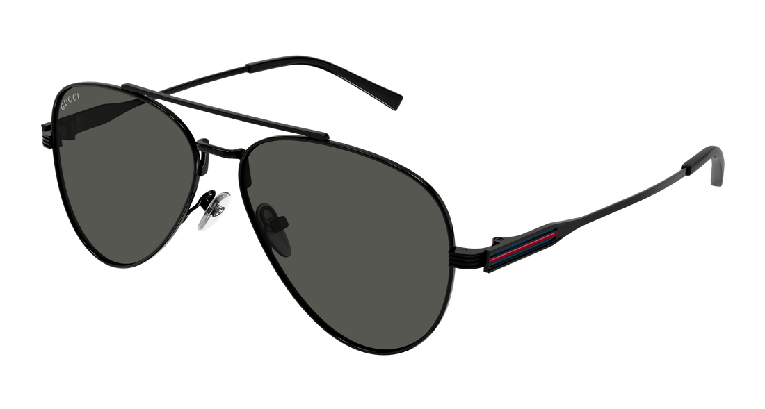 Sunglasses gucci gg1874s 001 negro pilot masculino size 57mm - Main view