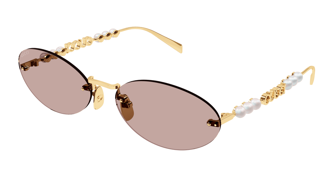Occhiali da sole gucci gg1922s 004 dorado round femenino taglia 62mm - Vista principale