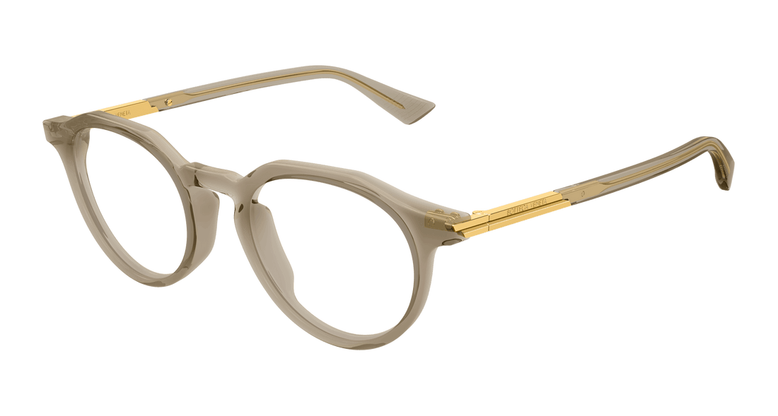 Gafas graduadas bottega veneta bv1263o 006 marron round masculino talla 48mm - Vista principal