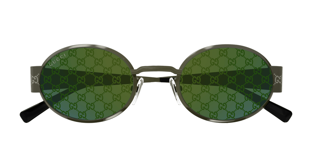 Sunglasses gucci gg1854s 003 verde round masculino size 51mm - Detailed view