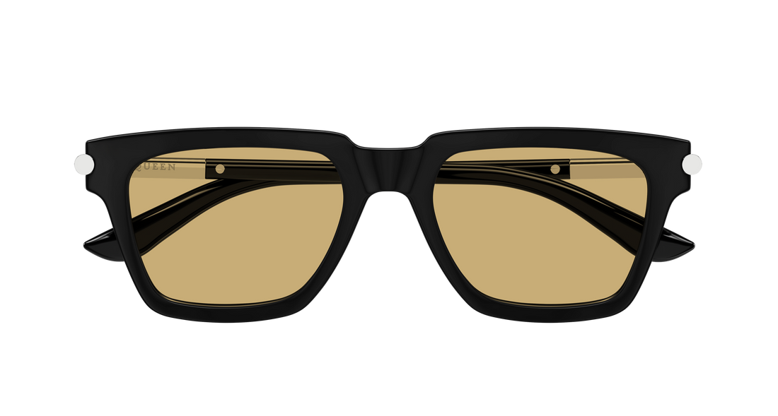 Solglasögon alexander mcqueen am0519s 003 negro rectangular / squared masculino storlek 52mm - Detaljvy