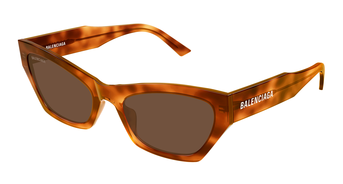 Sunglasses balenciaga bb0447s 003 havana cat eye femenino size 56mm - Main view