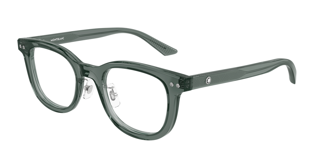 Occhiali da vista montblanc mb0450oj 008 gris round/oval/panthos masculino taglia 53mm - Vista principale