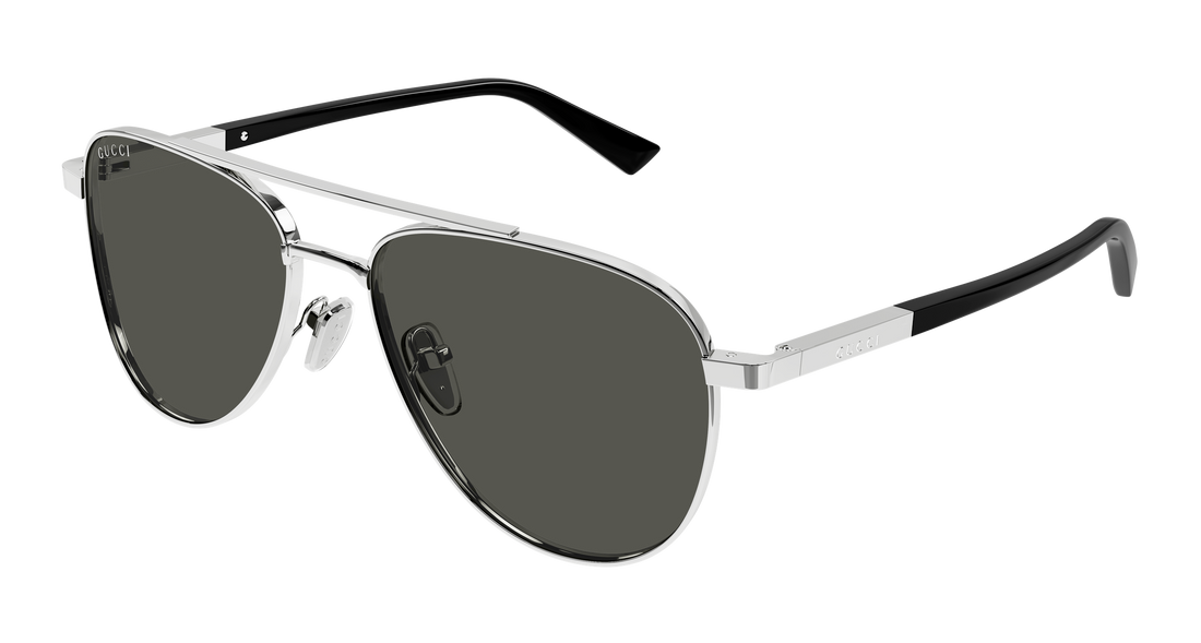 Gafas de sol gucci gg1962s 001 plateado pilot/navigator masculino talla 56mm - Vista principal