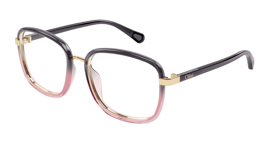 Glasögon chloé cc0025o 004 gris square infantil storlek 49mm - Huvudvy
