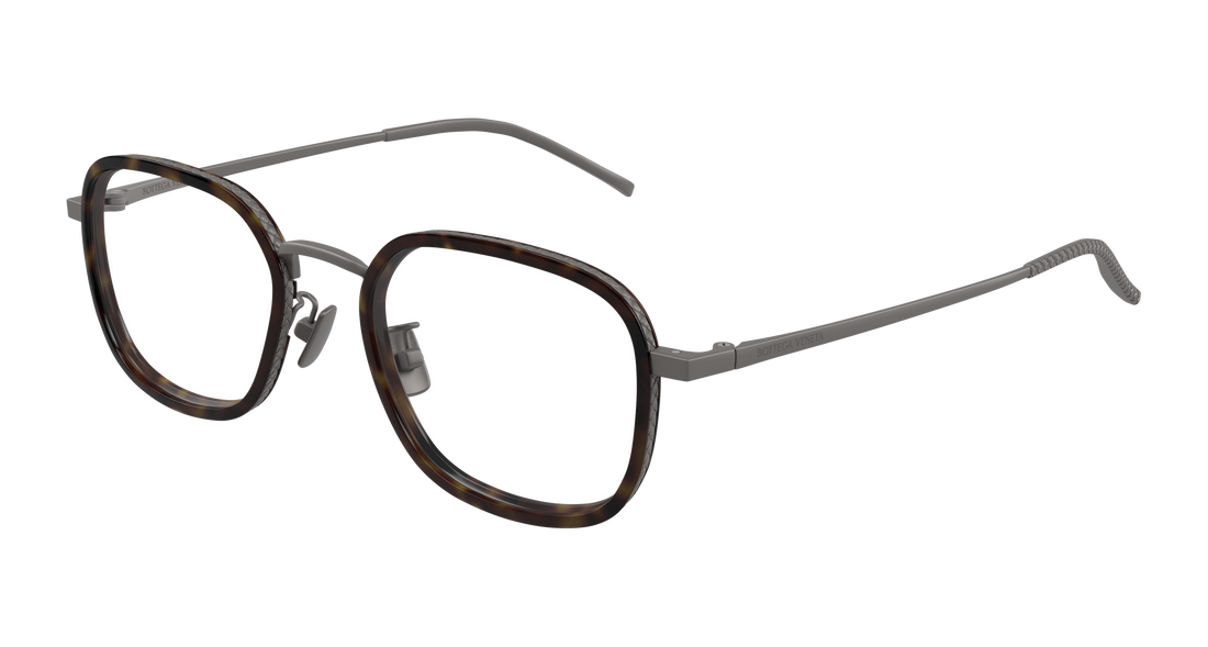 Gafas graduadas bottega veneta bv1427oa 002 plateado rectangular / squared unisex talla 52mm - Vista principal