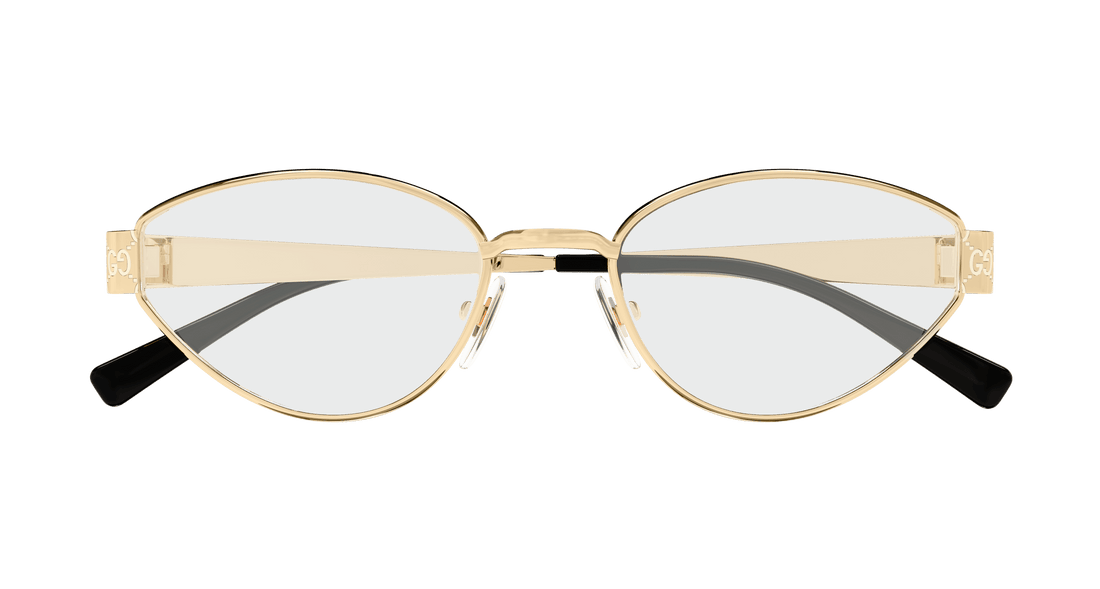 Occhiali da vista gucci gg1853o 001 dorado geometric femenino taglia 54mm - Vista dettagliata