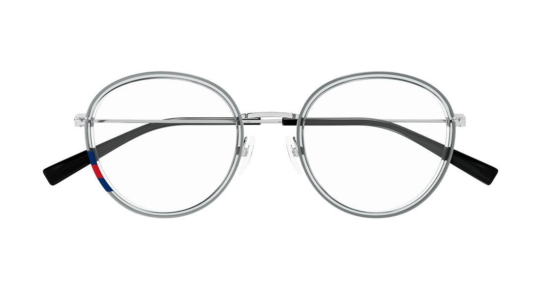 Óculos graduados gucci gg1851o 003 gris round femenino tamanho 50mm - Vista de detalhe