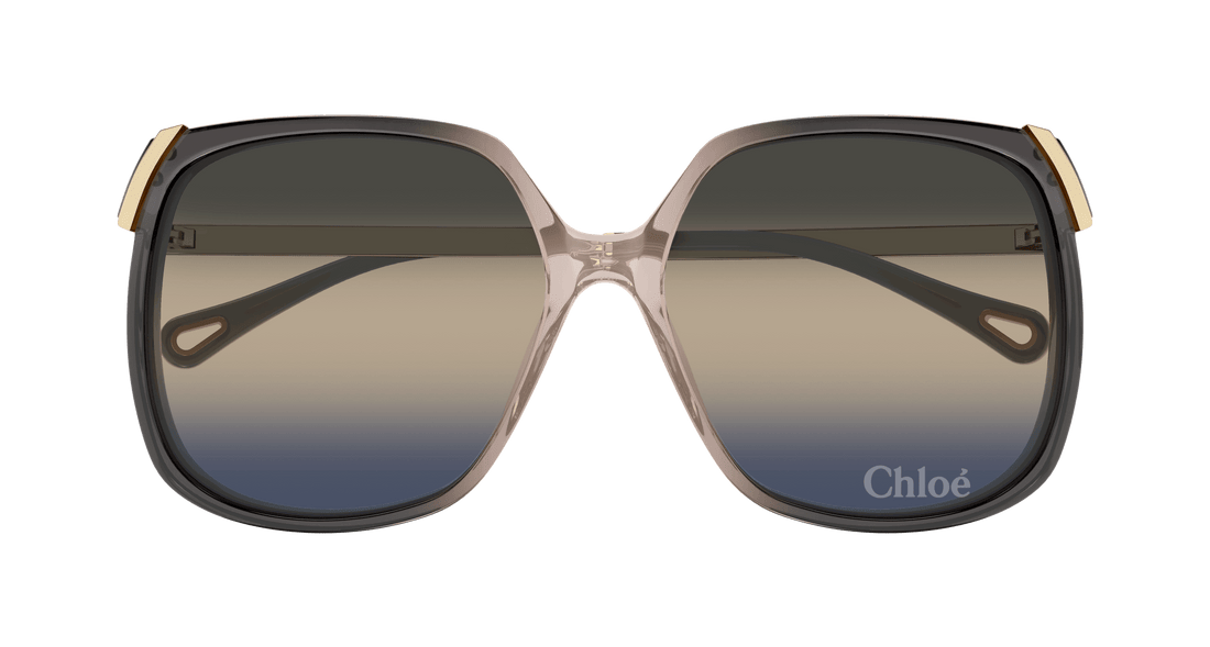 Óculos de sol chloé ch0286s 009 gris square femenino tamanho 60mm - Vista de detalhe