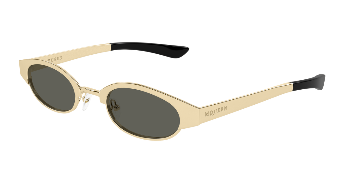 Sunglasses alexander mcqueen am0545s 001 dorado round/oval/panthos unisex size 48mm - Main view