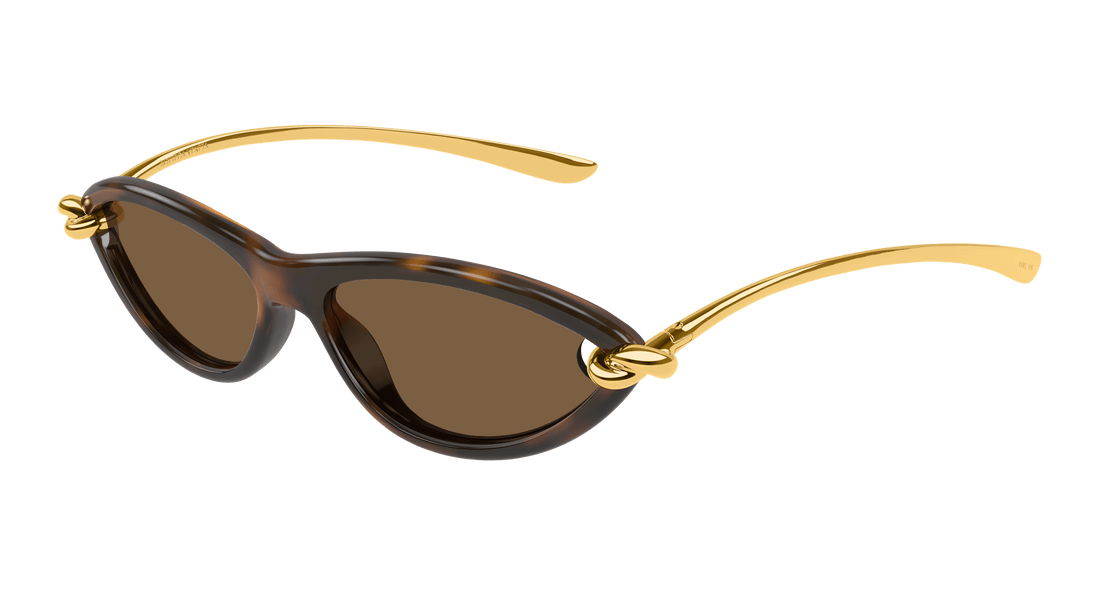 Lunettes de soleil bottega veneta bv1390s 002 havana cat eye femenino taille 56mm - Vue principale