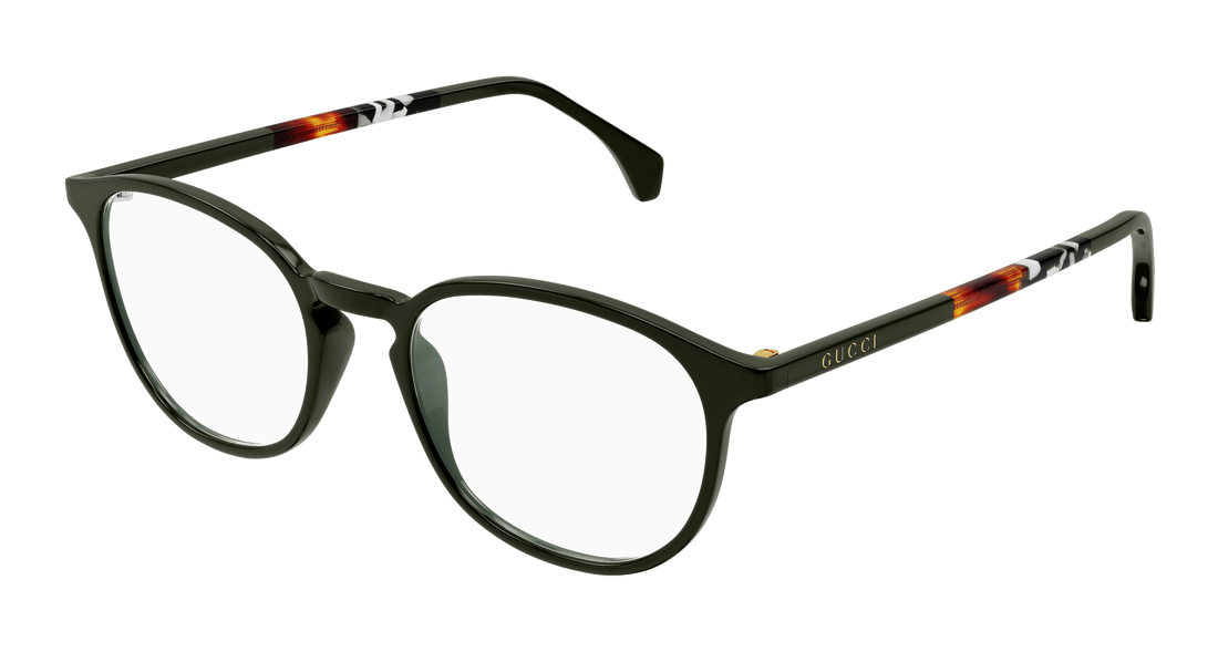 Briller gucci gg0551o 023 verde round masculino størrelse 50mm - Hovedvisning