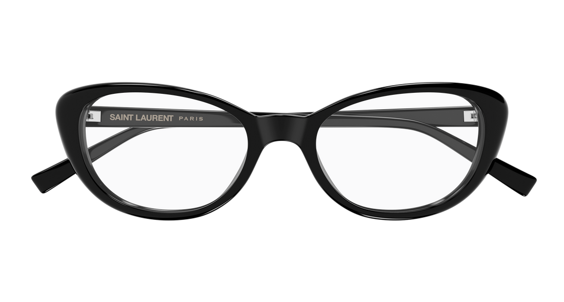 Lunettes de vue saint laurent sl 822 opt 001 negro cat eye femenino taille 52mm - Vue détaillée