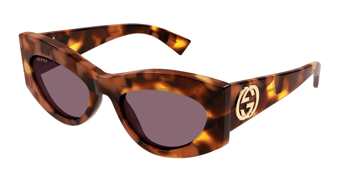 Occhiali da sole gucci gg1843s 003 havana cat eye femenino taglia 53mm - Vista principale