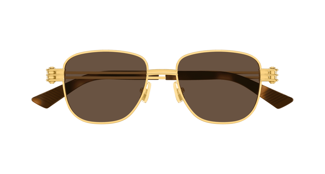 Sonnenbrillen bottega veneta bv1380s 003 dorado square unisex größe 51mm - Detailansicht