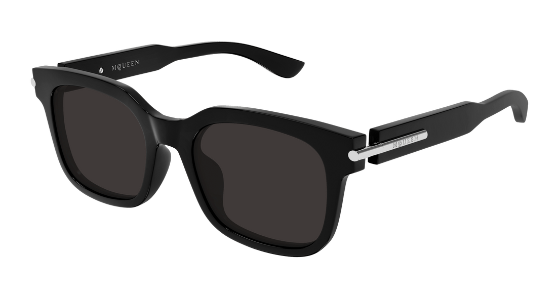 Solglasögon alexander mcqueen am0496sa 001 negro square unisex storlek 54mm - Huvudvy