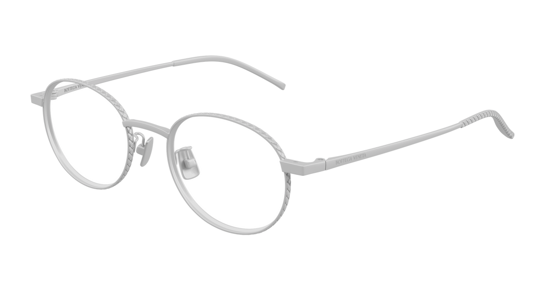 Prescription glasses bottega veneta bv1426oa 002 plateado round/oval/panthos unisex size 50mm - Main view