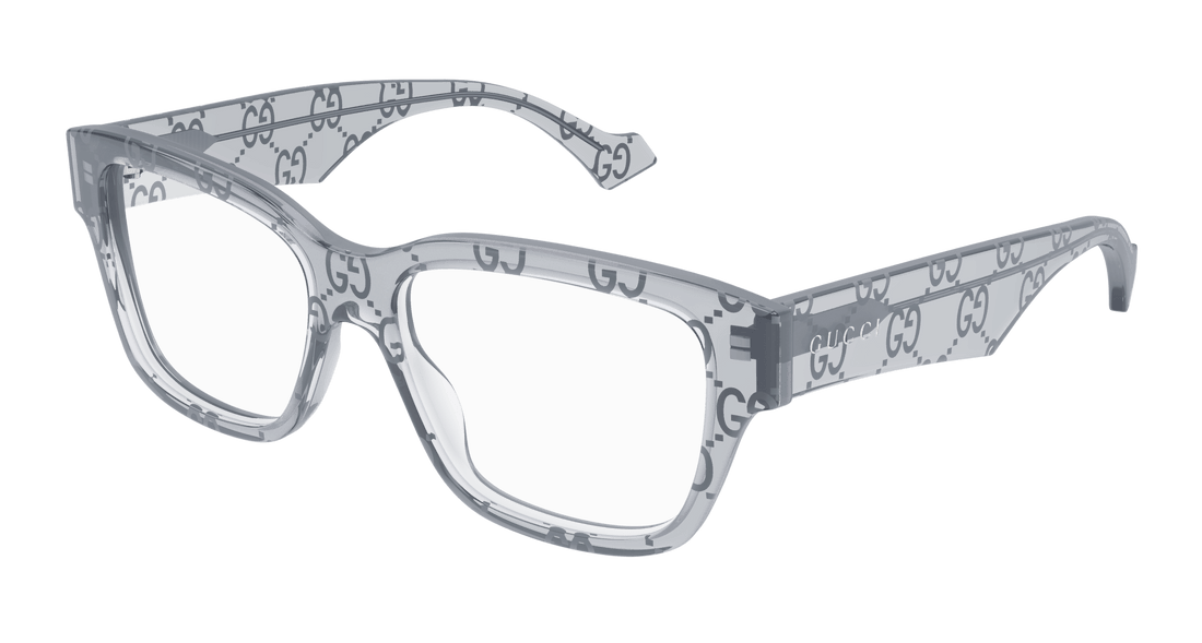 Occhiali da vista gucci gg1428o 011 gris square masculino taglia 55mm - Vista principale