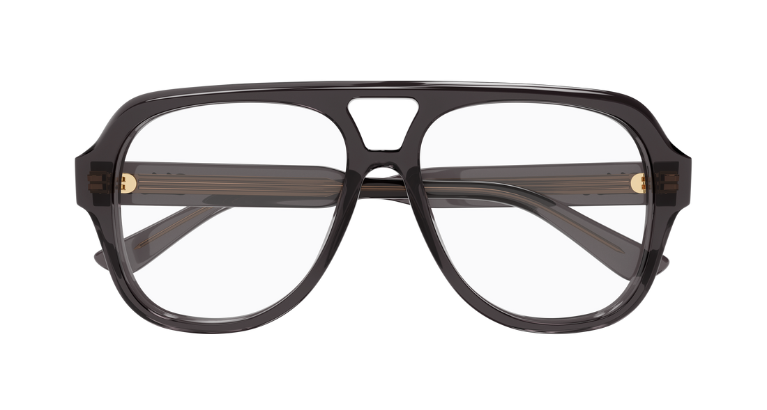 Lunettes de vue chloé ch0339o 001 gris pilot/navigator femenino taille 56mm - Vue détaillée