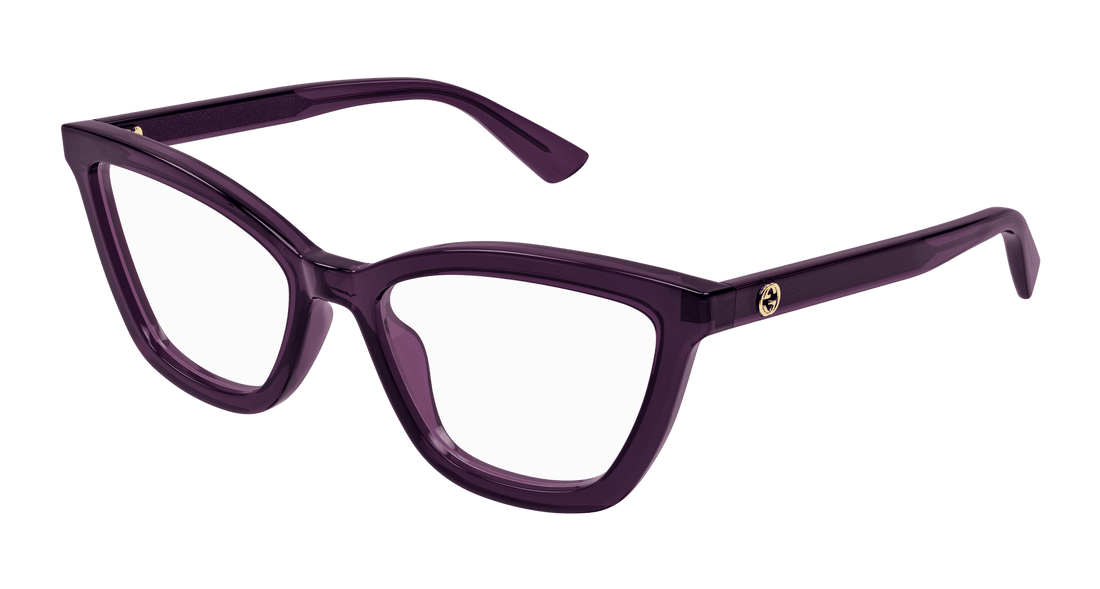 Occhiali da vista gucci gg1686o 011 violeta round femenino taglia 54mm - Vista principale