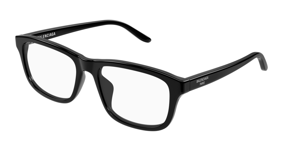Occhiali da vista balenciaga bb0442oa 001 negro rectangular / squared unisex taglia 55mm - Vista principale