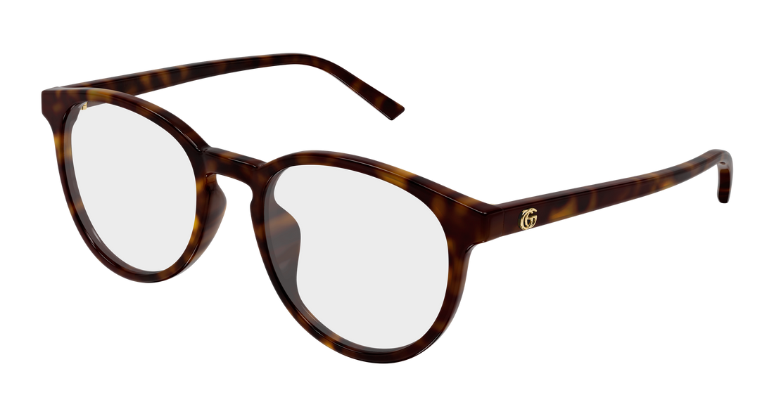 Occhiali da vista gucci gg2005oa 002 havana round/oval/panthos femenino taglia 51mm - Vista principale